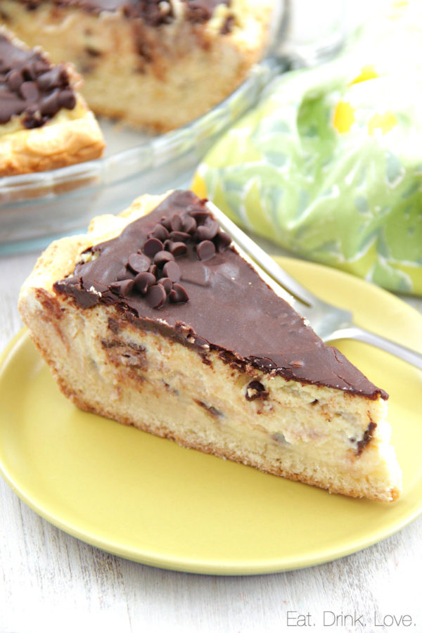 Ricotta Pie, cheesecake, Italian, chocolate chip