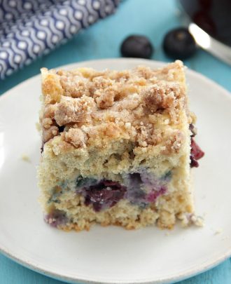 Skinny Blueberry Coffee Cake