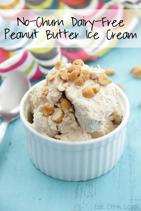 No-Churn Dairy-Free Peanut Butter Ice Cream