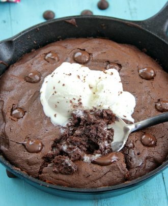 Nutella Skillet Brownie