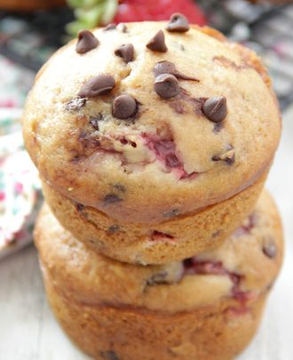 Strawberry Chocolate Chip Muffins