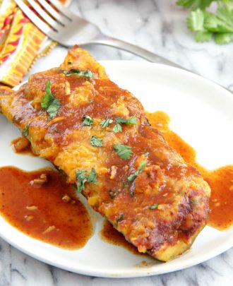 Chicken Enchilada Zucchini Boats