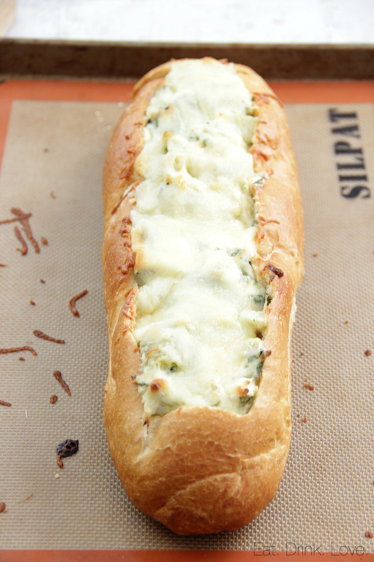 Spinach Artichoke Dip Stuffed Bread Eat. Drink. Love.