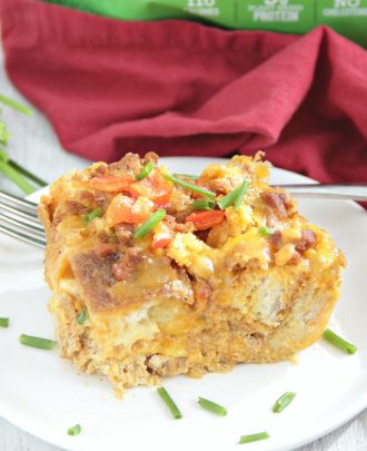 Vegetarian Chorizo Breakfast Strata