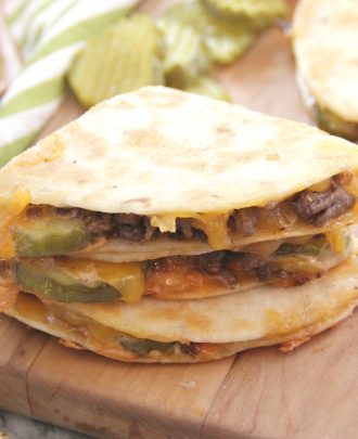 Cheeseburger Quesadillas