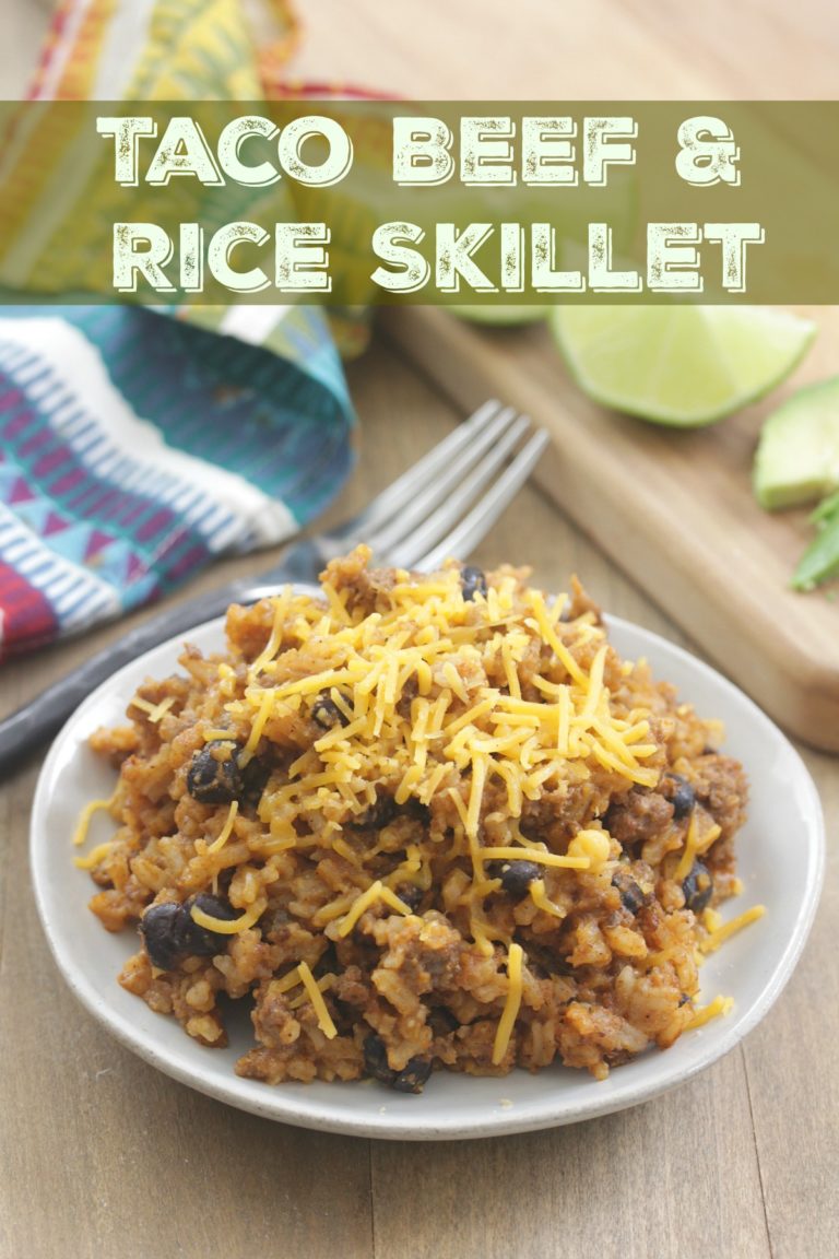 Taco Beef & Rice Skillet - Eat. Drink. Love.