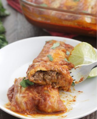 Spicy Beef Enchiladas