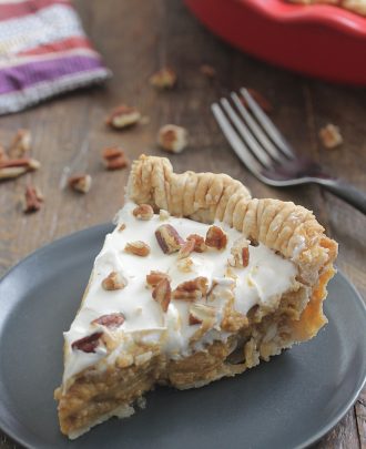 Sweet Potato Pie with Marshmallow Frosting
