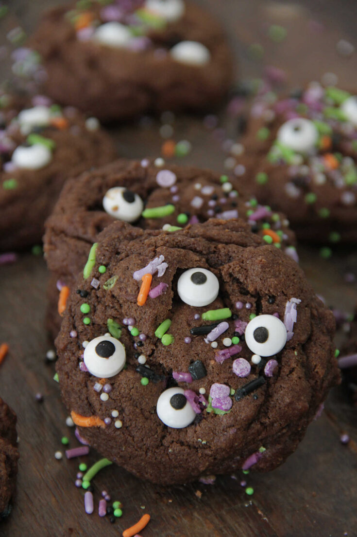 Chocolate Monster Eye Cookies