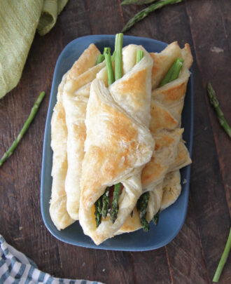 Asparagus & Bacon Wrapped Puff Pastries